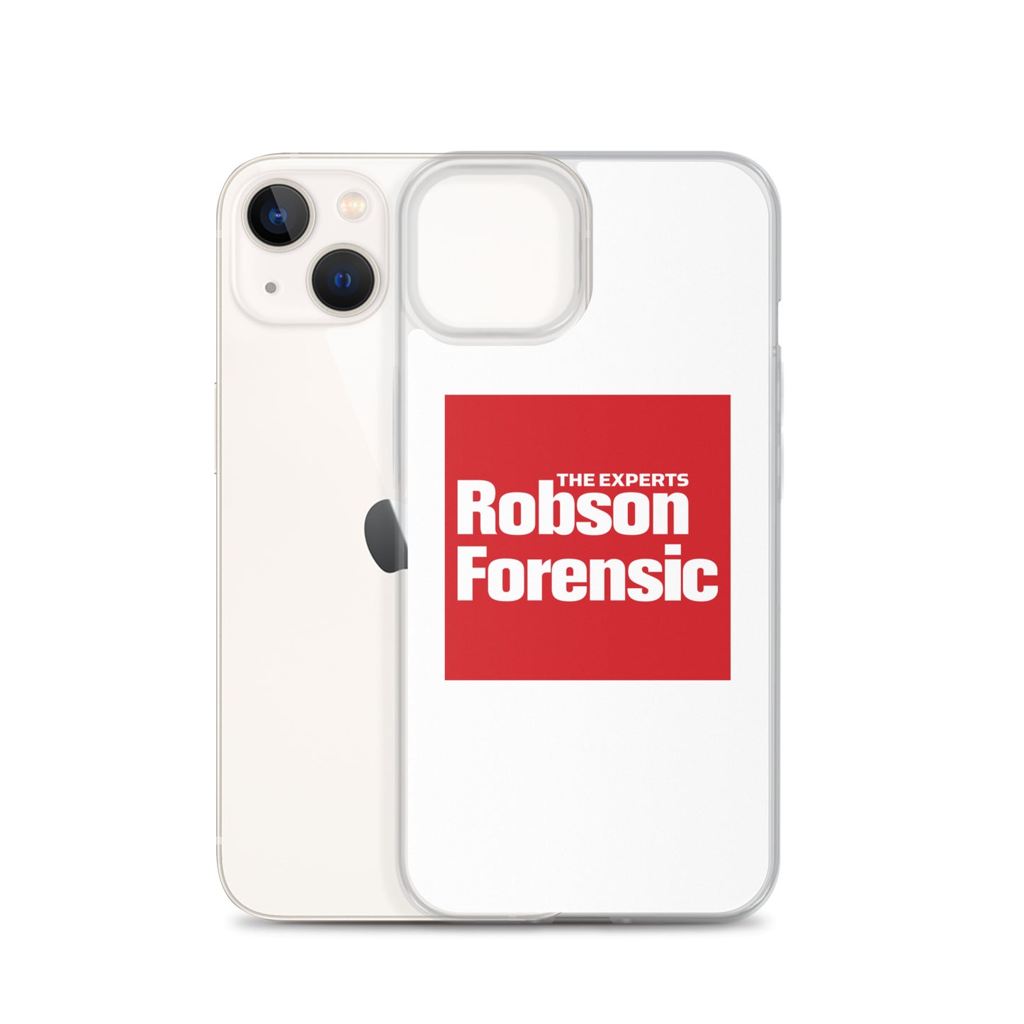 Clear Case for iPhone® - Red Square Logo