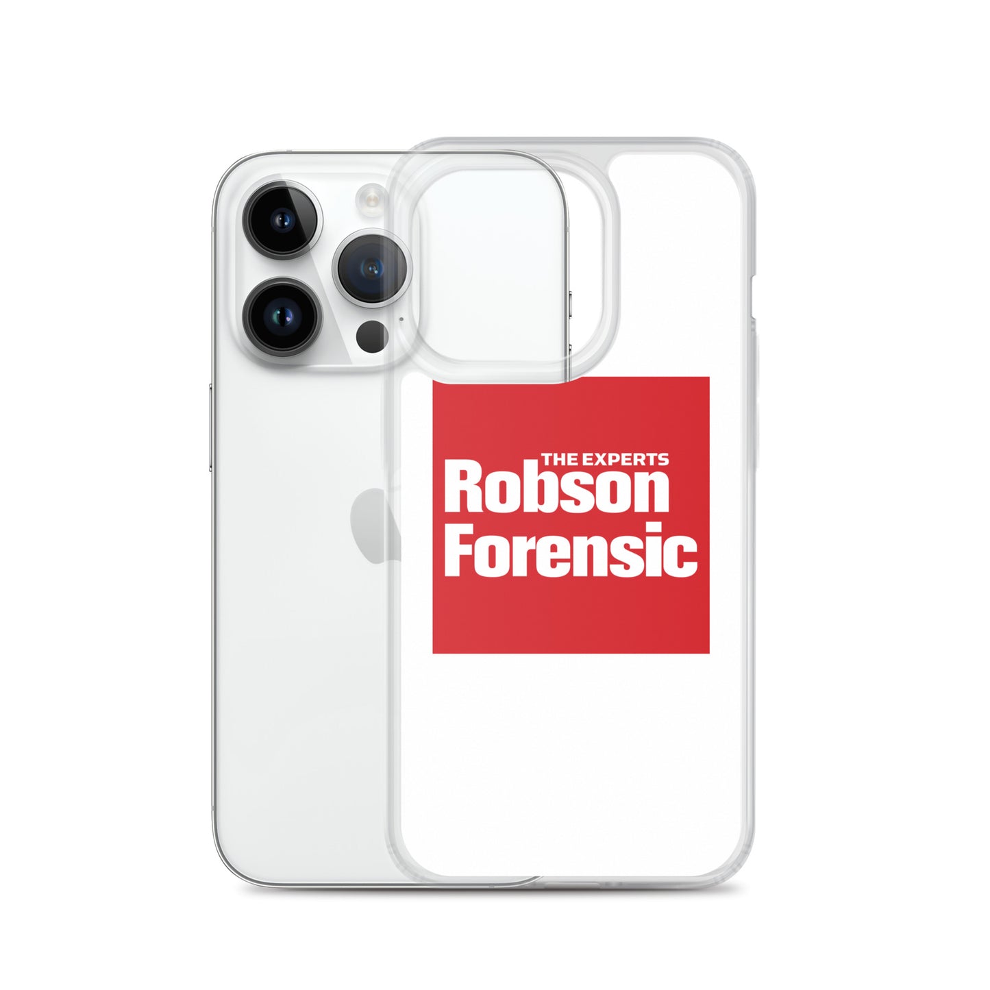 Clear Case for iPhone® - Red Square Logo