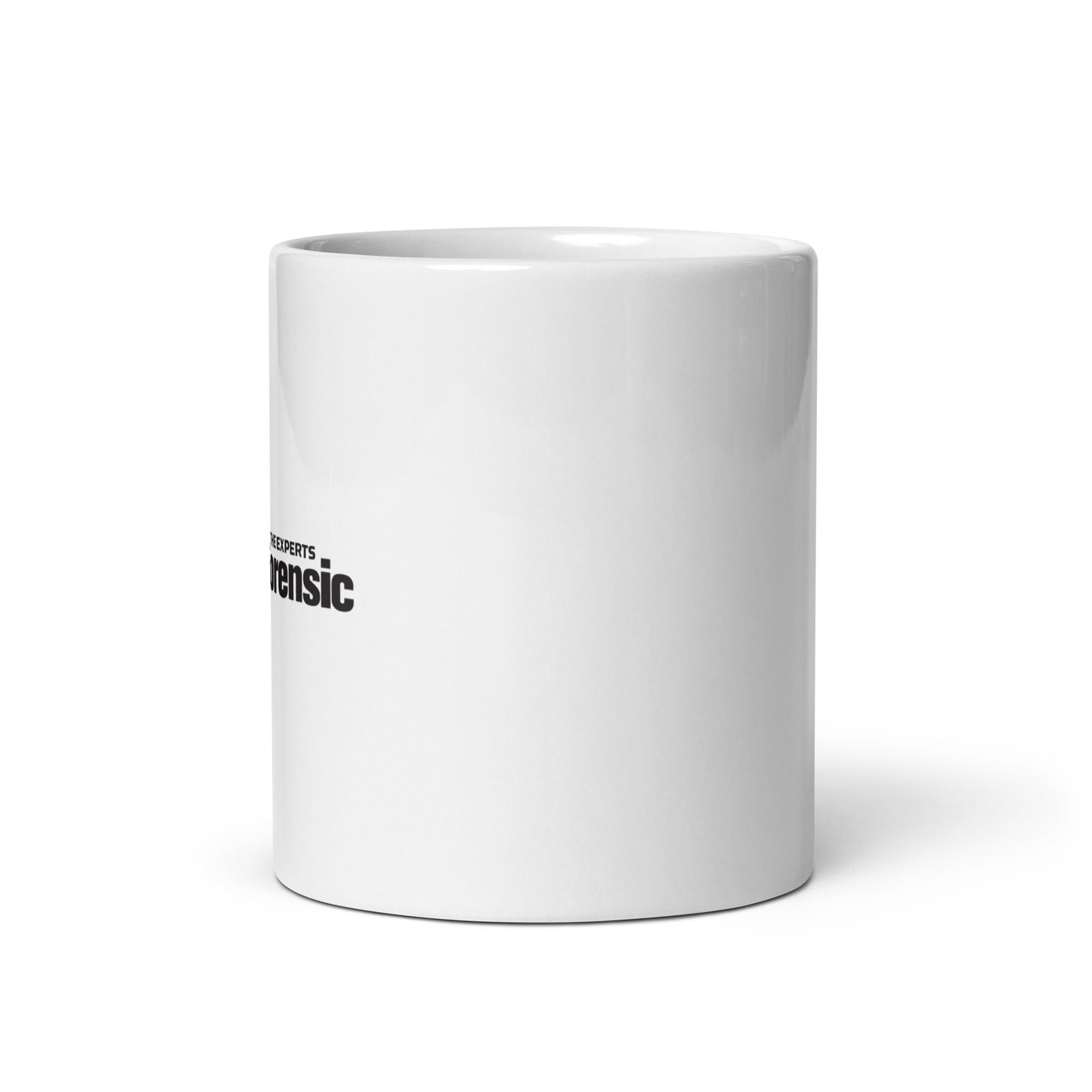 White glossy mug