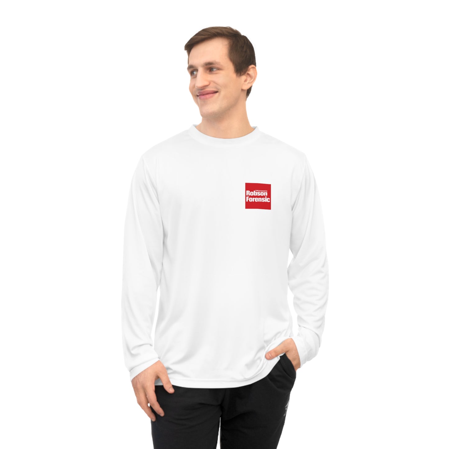 Unisex Performance Long Sleeve Shirt - Red Square Logo