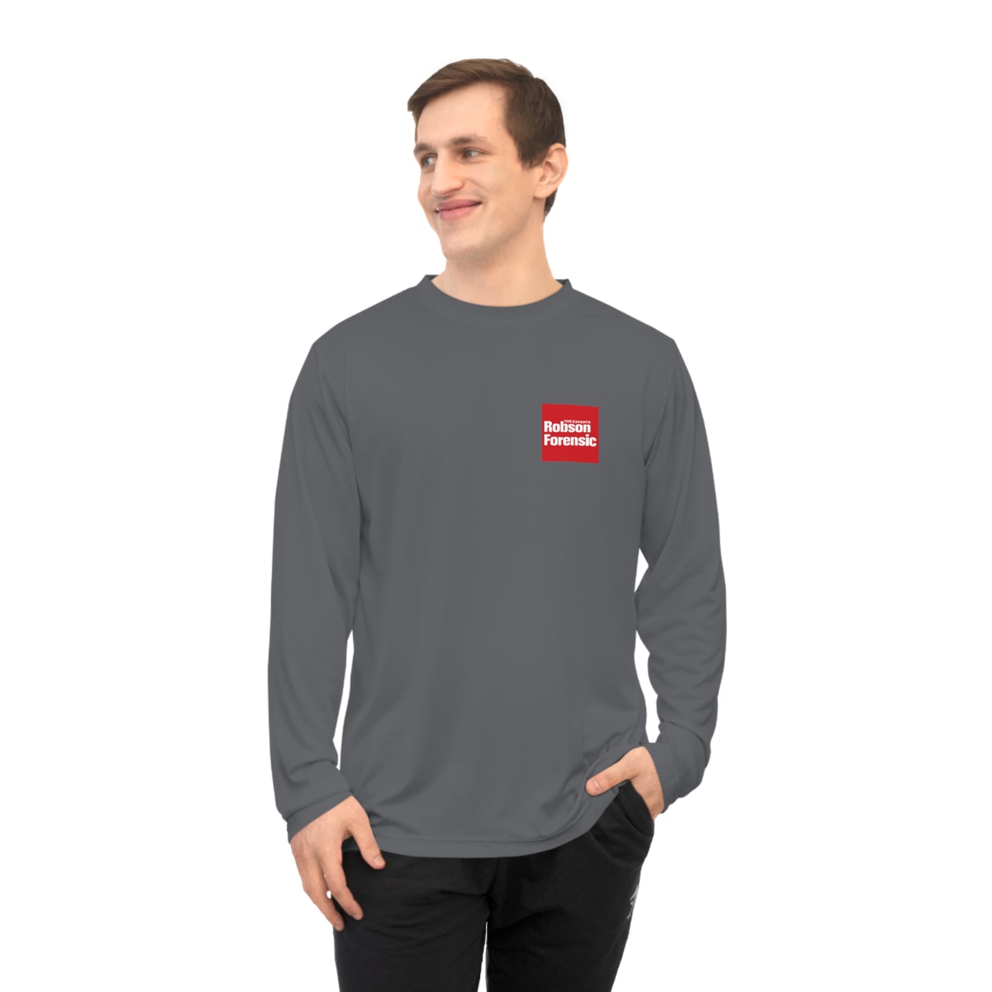 Unisex Performance Long Sleeve Shirt - Red Square Logo