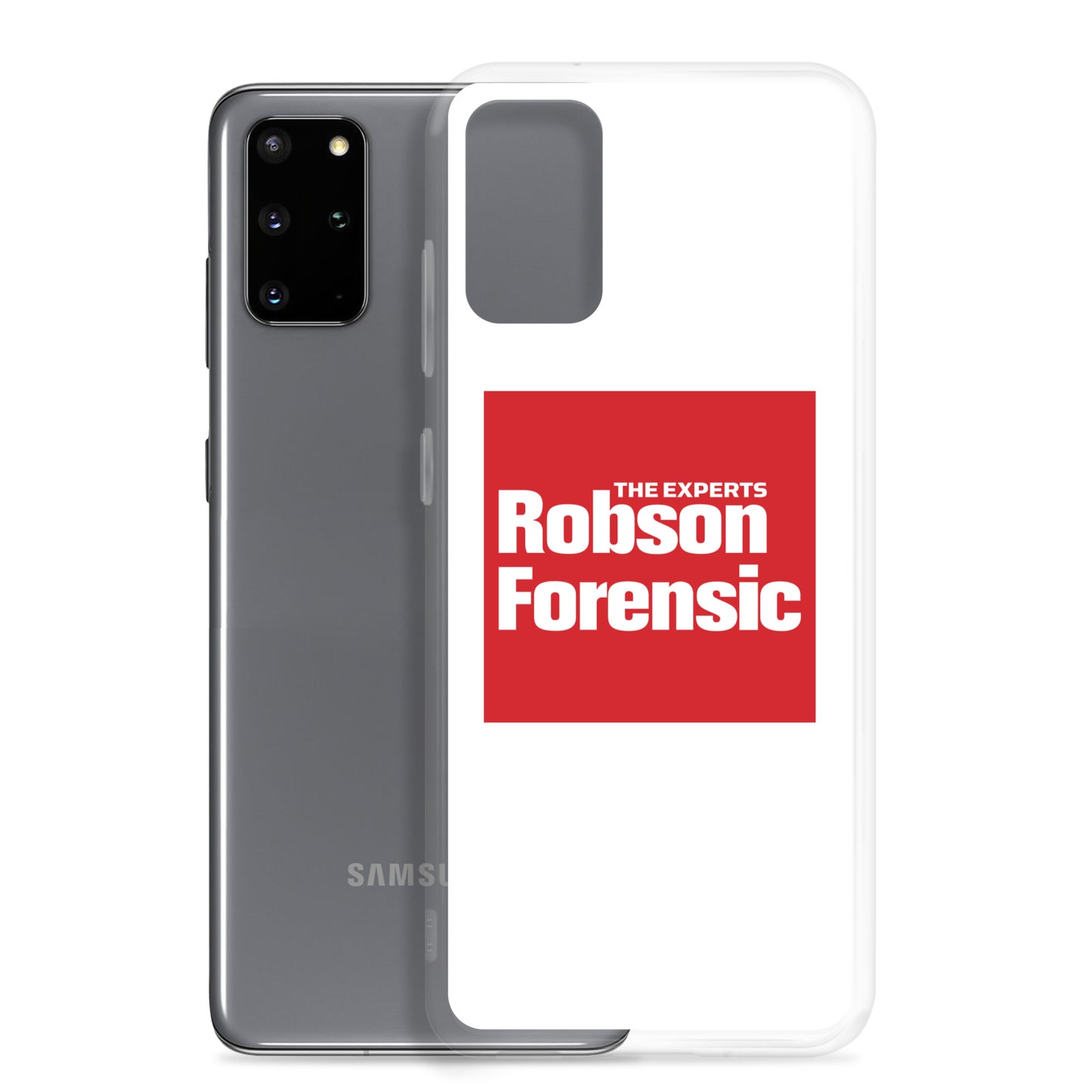 Clear Case for Samsung® - Red Square Logo