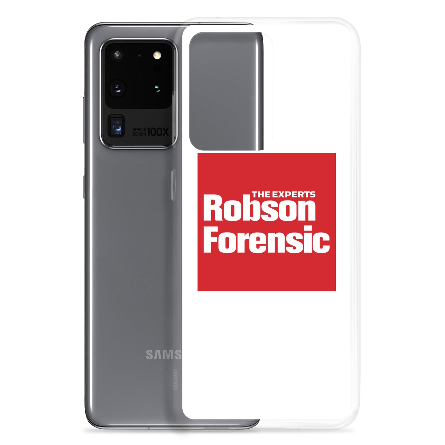 Clear Case for Samsung® - Red Square Logo