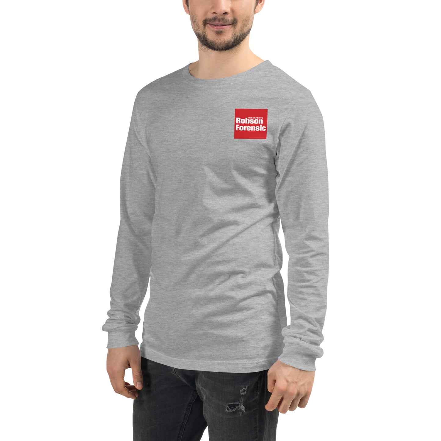 Unisex Long Sleeve Tee - Red Square Logo