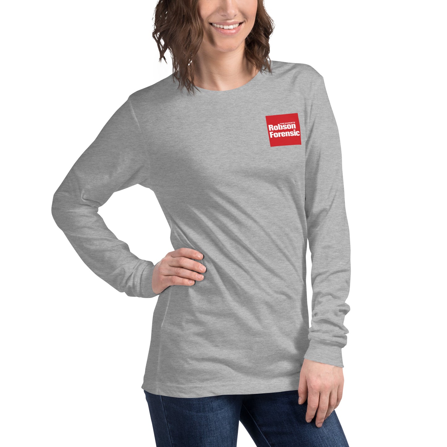 Unisex Long Sleeve Tee - Red Square Logo